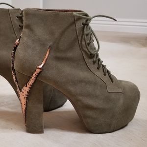 Jeffrey Campbell Army Green Lita Size 9